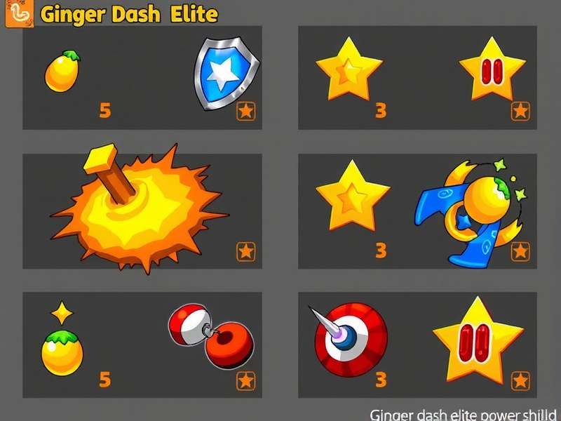 Ginger Dash Elite Power-Ups Various power-ups in Ginger Dash Elite including Ladoo Shield and Pani Puri Magnet