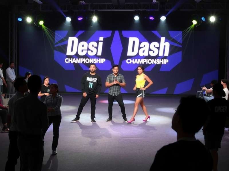 Ginger Dash Elite Desi Dash Championship Final of the Desi Dash Championship for Ginger Dash Elite in Mumbai with players competing on stage